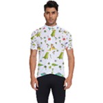 Baby Dino Seamless Pattern Men s Short Sleeve Cycling Jersey