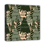 Christmas Vector Seamless Tree Pattern Mini Canvas 8  x 8  (Stretched)