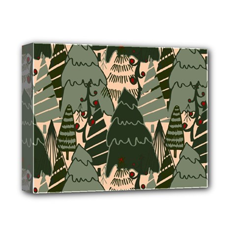 Christmas Vector Seamless Tree Pattern Deluxe Canvas 14  x 11  (Stretched) from ArtsNow.com