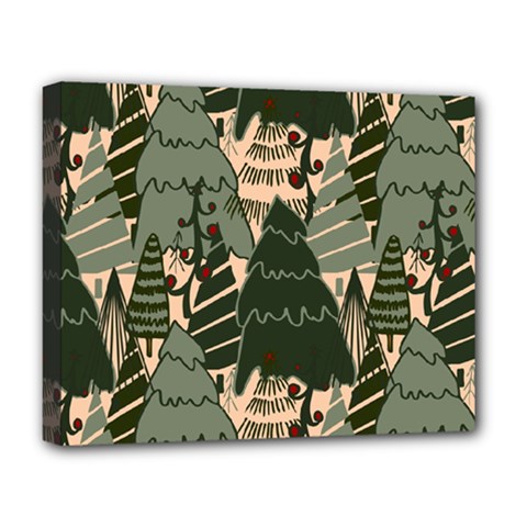 Christmas Vector Seamless Tree Pattern Deluxe Canvas 20  x 16  (Stretched) from ArtsNow.com