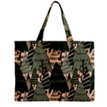 Christmas Vector Seamless Tree Pattern Zipper Mini Tote Bag