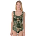 Christmas Vector Seamless Tree Pattern Princess Tank Leotard 