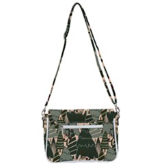 Shoulder Bag with Back Zipper 