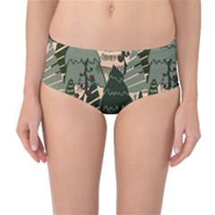Mid-Waist Bikini Bottoms 