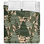 Christmas Vector Seamless Tree Pattern Duvet Cover Double Side (California King Size)