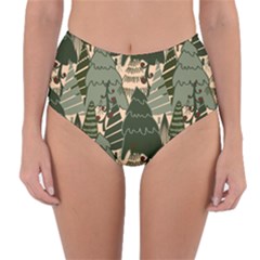 Reversible High-Waist Bikini Bottoms 