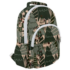 Rounded Multi Pocket Backpack 