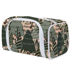 Christmas Vector Seamless Tree Pattern Toiletries Pouch from ArtsNow.com