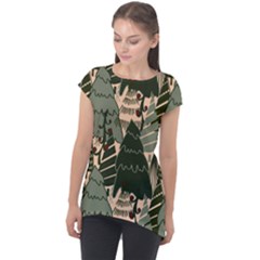 Cap Sleeve High Low Top 
