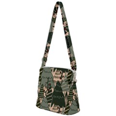Zipper Messenger Bag 