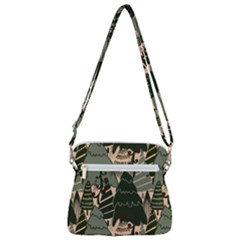 Zipper Messenger Bag 