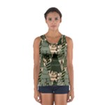 Christmas Vector Seamless Tree Pattern Sport Tank Top 