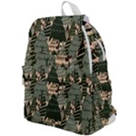 Christmas Vector Seamless Tree Pattern Top Flap Backpack
