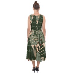 Midi Tie-Back Chiffon Dress 