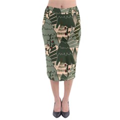 Midi Pencil Skirt 
