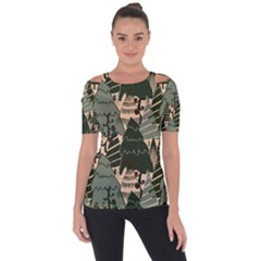 Shoulder Cut Out Short Sleeve Top 