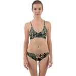 Christmas Vector Seamless Tree Pattern Wrap Around Bikini Set