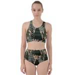 Christmas Vector Seamless Tree Pattern Racer Back Bikini Set