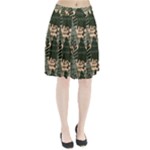 Christmas Vector Seamless Tree Pattern Pleated Skirt