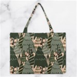 Christmas Vector Seamless Tree Pattern Medium Tote Bag