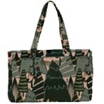 Christmas Vector Seamless Tree Pattern Canvas Work Bag
