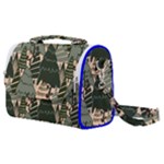 Christmas Vector Seamless Tree Pattern Satchel Shoulder Bag
