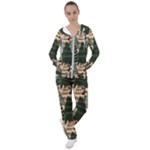Christmas Vector Seamless Tree Pattern Women s Tracksuit