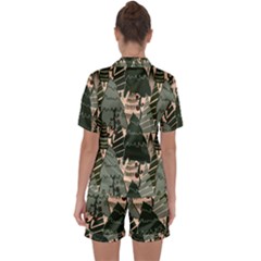 Satin Short Sleeve Pajamas Set 