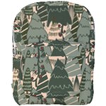 Christmas Vector Seamless Tree Pattern Full Print Backpack