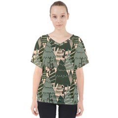 V-Neck Dolman Drape Top 