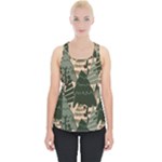 Christmas Vector Seamless Tree Pattern Piece Up Tank Top