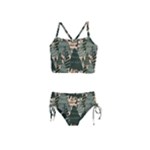Christmas Vector Seamless Tree Pattern Girls  Tankini Swimsuit