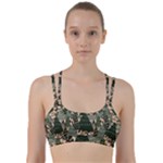 Christmas Vector Seamless Tree Pattern Line Them Up Sports Bra