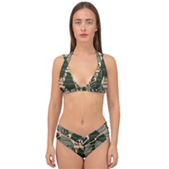 Double Strap Halter Bikini Set 