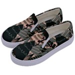Christmas Vector Seamless Tree Pattern Kids  Canvas Slip Ons