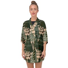 Half Sleeve Chiffon Kimono 