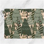 Christmas Vector Seamless Tree Pattern Canvas Cosmetic Bag (XXXL)