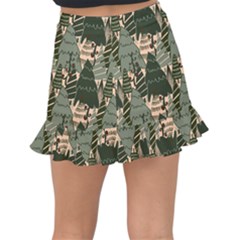 Fishtail Mini Chiffon Skirt 