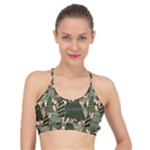 Christmas Vector Seamless Tree Pattern Basic Training Sports Bra