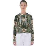 Christmas Vector Seamless Tree Pattern Women s Slouchy Sweat