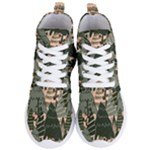 Christmas Vector Seamless Tree Pattern Women s Lightweight High Top Sneakers