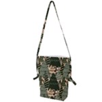 Christmas Vector Seamless Tree Pattern Folding Shoulder Bag