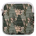 Christmas Vector Seamless Tree Pattern Mini Square Pouch