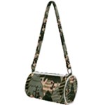 Christmas Vector Seamless Tree Pattern Mini Cylinder Bag