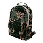 Christmas Vector Seamless Tree Pattern Flap Pocket Backpack (Large)