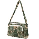 Christmas Vector Seamless Tree Pattern Front Pocket Crossbody Bag