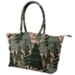 Christmas Vector Seamless Tree Pattern Canvas Shoulder Bag