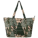 Christmas Vector Seamless Tree Pattern Full Print Shoulder Bag