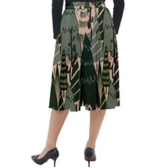 Classic Velour Midi Skirt  