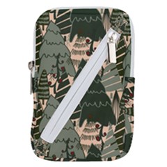 Christmas Vector Seamless Tree Pattern Belt Pouch Bag (Small) from ArtsNow.com